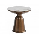 Комплект SIGNAL VERA (2 стола журнальных) белый/медный 75/41, 50/49